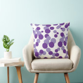 紫色の気泡紙吹雪パターン装飾用クッション クッション (椅子)