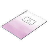 紫色の水のグラデーション色 ノートブック (左側)
