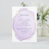 紫色の水のスプラッシュ金ゴールドフレーム詳細カード (スタンド正面)