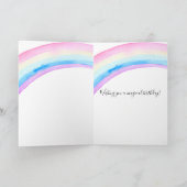 紫色の水のユニコーンの夢 カード (内部)