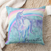 紫色の水のユニコーンの夢 クッション (ブランケット)