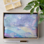 紫色の水のユニコーンの夢 薄葉紙 (ギフト)