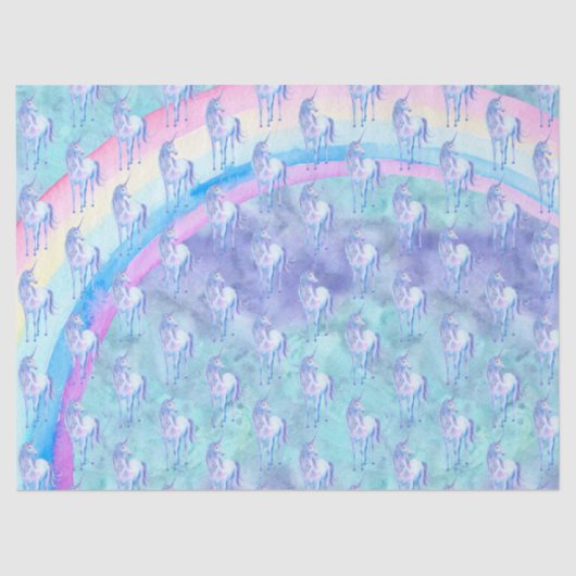 紫色の水のユニコーンの夢 薄葉紙 (正面)