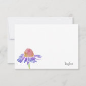 紫色の水の色のコンフロアー ノートカード (正面)