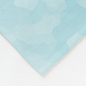 紫色の水の色ウルフとボホリース フリースブランケット (角)