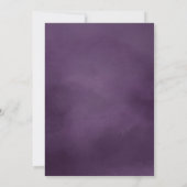 紫色の水彩アーチ写真卒業 案内状 (裏面)