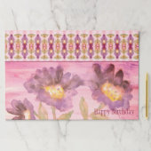 紫色の水彩フローラ ペーパーパッド (インサイチュ)