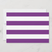 紫色の水彩ブラシスクリプト写真の卒業 案内状 (裏面)