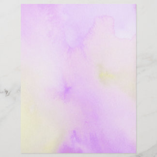 紫色の水彩ページ