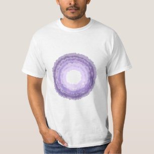 紫色の水彩円デザインTシャツ Tシャツ