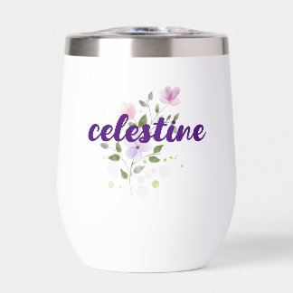 紫色の水彩国花名