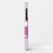 紫色の水彩抽象芸術模様モノグラム Case-Mate iPhoneケース (裏面/左)