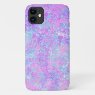 紫色の水彩抽象芸術 iPhone 11 ケース