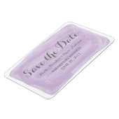 紫色の水彩日付磁石を保存 マグネット (左側)