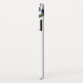 紫色の水彩画のヴィンテージの花の低下の引用文 Case-Mate iPhoneケース (裏面/右)