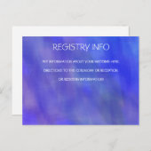 紫色の水彩画の情報カード ポストカード (正面/裏面)