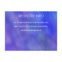 紫色の水彩画の情報カード