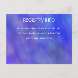 紫色の水彩画の情報カード ポストカード