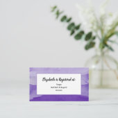 紫色の水彩画の登録カード エンクロージャーカード (スタンド正面)