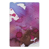 紫色の水彩画の背景 ミニクリップボード (裏面)