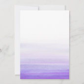 紫色の水彩画グラデーションな|の写真の保存日付 セーブザデート (裏面)