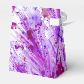 紫色の水彩画感謝してい品ギフトボックス フェイバーボックス (裏面サイド)