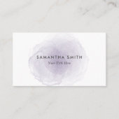 紫色の水彩画 名刺 (正面)