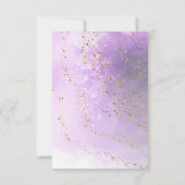 紫色の水彩第一聖餐式 招待状 (裏面)