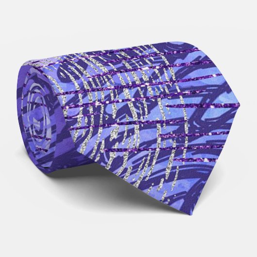 紫色の水彩背景 ネクタイ (ロール)