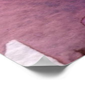 紫色の水彩背景 ポスター (角)