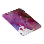 紫色の水彩背景 マグネット (右側)