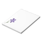 紫色の水彩花 ノートパッド (回転)