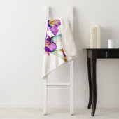 紫色の水彩虹彩パーソナライズされた シェルパブランケット (インサイチュ)