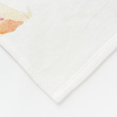 紫色の水彩虹彩パーソナライズされた フリースブランケット (角)