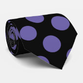 紫色の水玉模様の倍は味方しました ネクタイ (ロール)