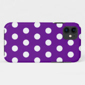 紫色の水玉模様のiPhone 5の箱 Case-Mate iPhoneケース (裏面(横))