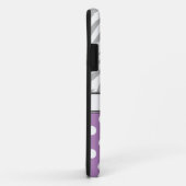 紫色の水玉模様ライトシマウマのプリントのiPhone 5の箱 Case-Mate iPhoneケース (裏面/右)
