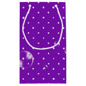 紫色の水玉模様 スモールペーパーバッグ (裏面)