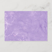 紫色の水色のバイオリッ結婚トの詳細 エンクロージャーカード (裏面)