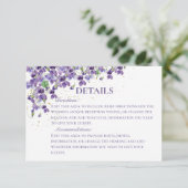 紫色の水色のバイオリッ結婚トの詳細 エンクロージャーカード (スタンド正面)