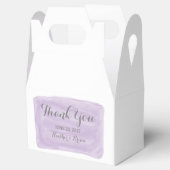 紫色の水色の結婚式の引き出物ボックス フェイバーボックス (オープン)