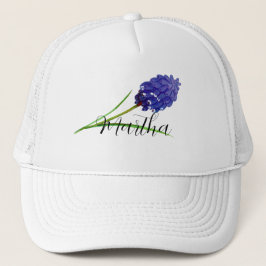 紫色の水色の花と名前Trucker Hat キャップ