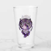 紫色の水色の虎 タンブラーグラス (裏面)