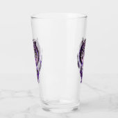 紫色の水色の虎 タンブラーグラス (左)
