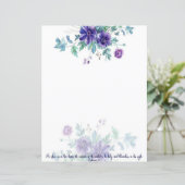 紫色の水色アネモネエペソ4:1文房具 (スタンド正面)