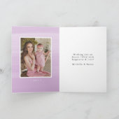 紫色の水色アーチ2写真イースターの願い シーズンカード (内部)