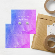 紫色の水色イヤリングホルダー