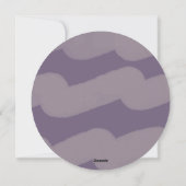 紫色の水色クリスマスの願い家族の写真 シーズンカード (裏面)