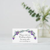 紫色の水色バイオレットラベンダーユーカリ エンクロージャーカード (スタンド正面)