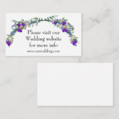 紫色の水色バイオレットラベンダーユーカリ エンクロージャーカード (正面/裏面)